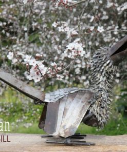 recycled metal hornbill