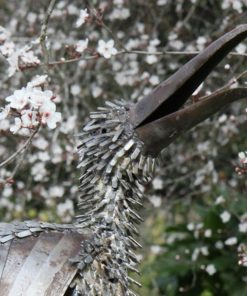 recycled metal hornbill