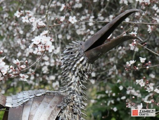 recycled metal hornbill