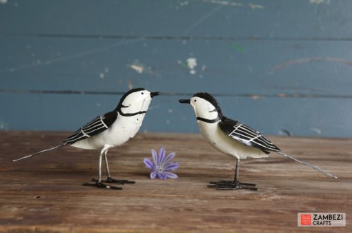 recycled metal wagtails