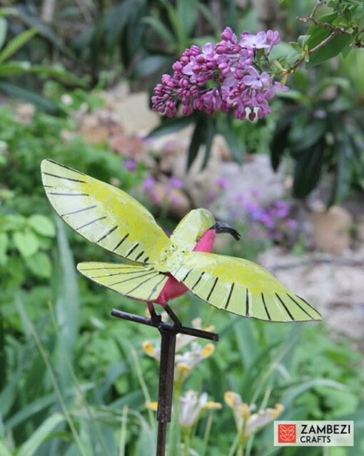 recycled metal carmine bee eater