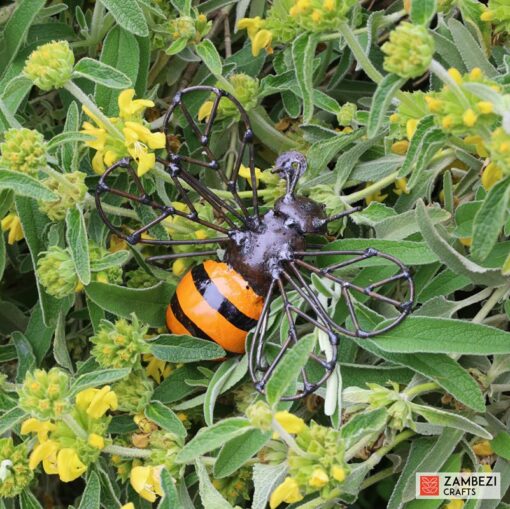 recycled metal bumblebee