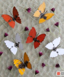 recycled metal butterfly