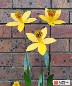 Daffodils recycled metal