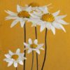 recycled metal flowers daisies