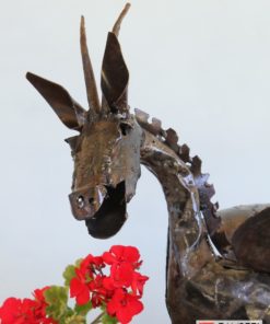 recycled metal dragon