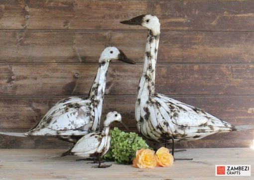 recycled metal ducks