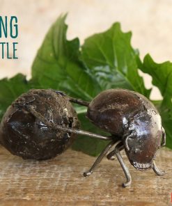 recycled metal dung beetle