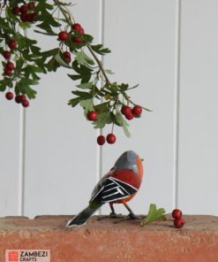 recycled metal robin