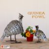 recycled metal guinea fowl