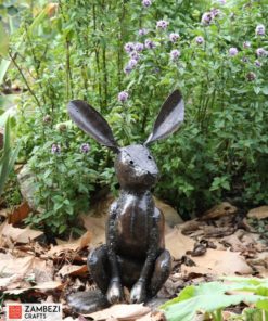 recycled metal hare