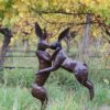 recycled metal hare