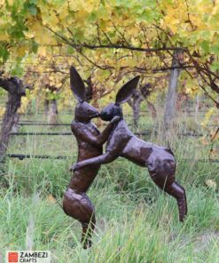 recycled metal hare
