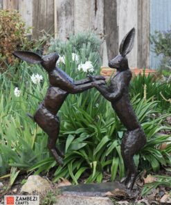 recycled metal hare