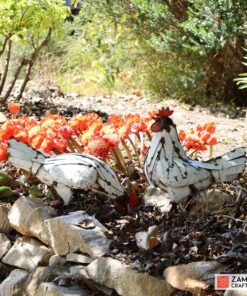 recycled metal hens