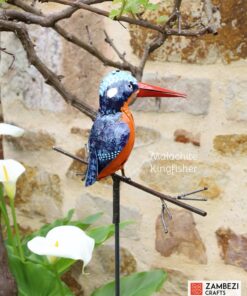 recycled metal kingfisher