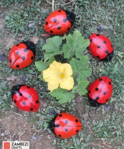 recycled metal ladybird