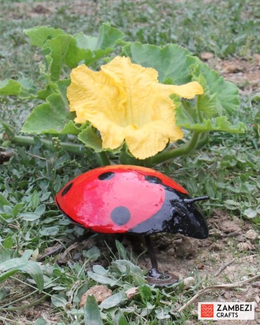 recycled metal ladybird