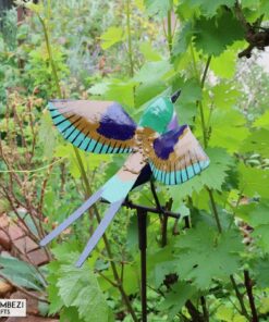 recycled metal lilac-breasted roller