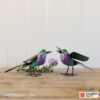 recycled metal lilac-breasted roller