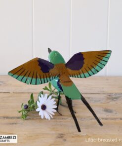 recycled metal lilac-breasted roller