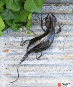 recycled metal Agama lizard