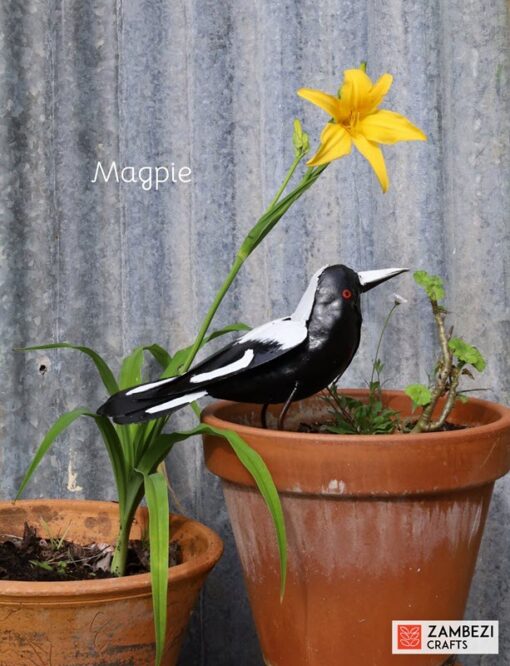recycled metal magpie