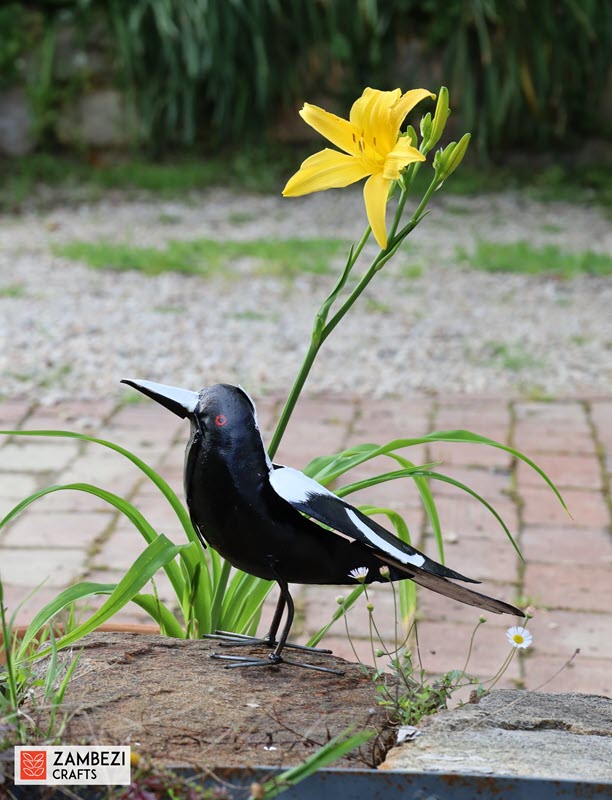 recycled metal magpie