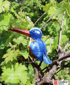 recycled metal malachite kingfisher