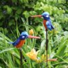 recycled metal malachite kingfisher