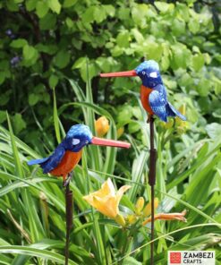 recycled metal malachite kingfisher