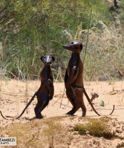 recycled metal meerkat