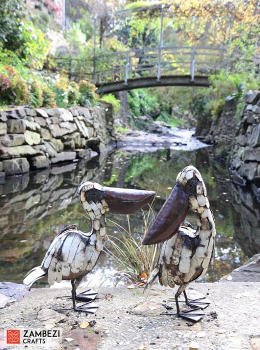 recycled metal pelican