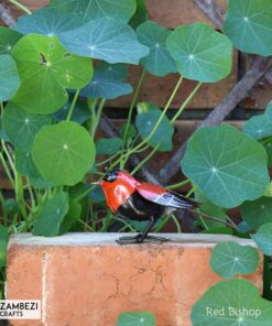 recycled metal red bishop