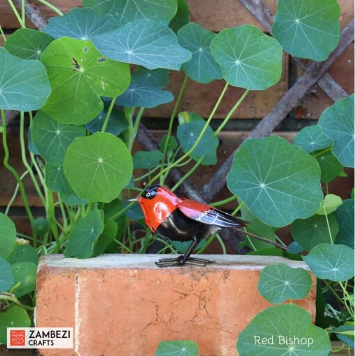 recycled metal red bishop