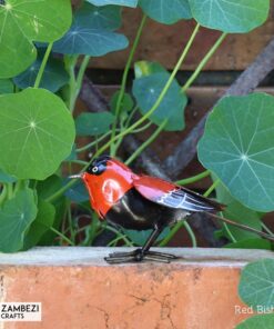 recycled metal red bishop