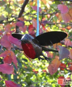 recycled metal robin