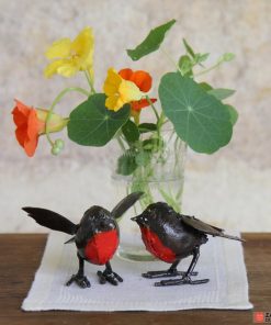 recycled metal robins