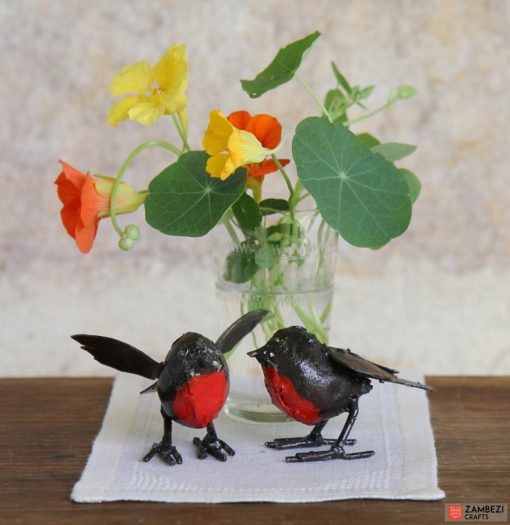 recycled metal robins