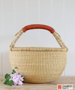 handwoven basket from Ghana