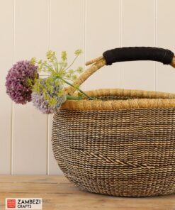 handwoven basket from Ghana