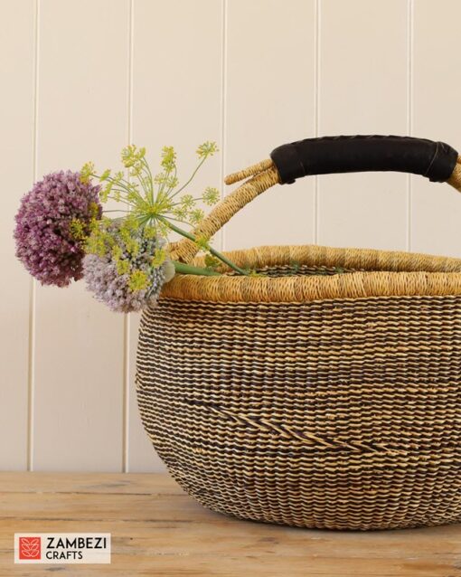 handwoven basket from Ghana