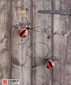 recycled metal spiders