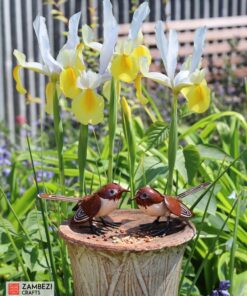 recycled metal sparrow