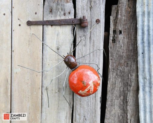 recycled metal spider