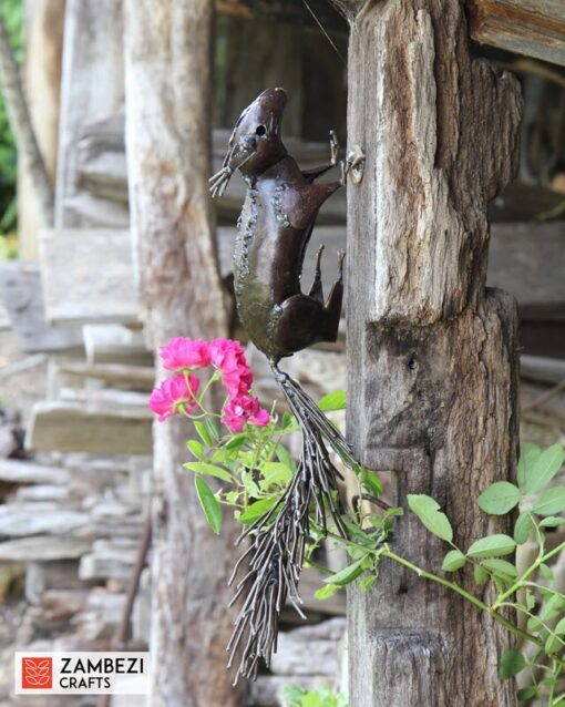 recycled metal squirrel