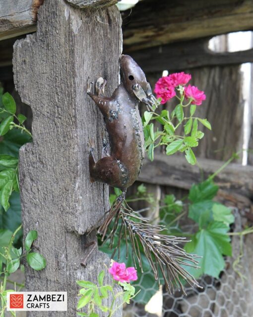 recycled metal squirrel