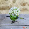 recycled metal green sunbird