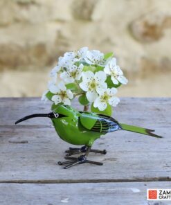 recycled metal green sunbird