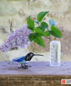 recycled metal blue sunbird